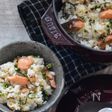 【STAUB】旨み凝縮！香ばしおこげの鮭とばごはん。