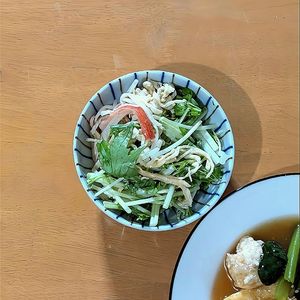 かおちゃんの作ってみた!投稿(【水菜と切り干し大根のごまマヨサラダ】ハマる味♡超簡単♡)