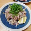 まるの作ってみた!投稿(やみつき♡かつおのたたきと新玉ねぎのにんにくごま味噌和え)