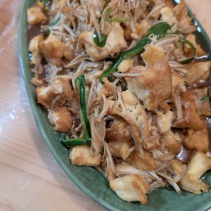 NYの作ってみた!投稿(節約しながらボリューム満点！【厚揚げとえのきの中華炒め】)