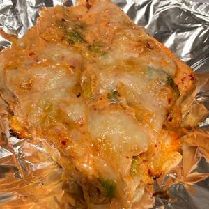 すみれの作ってみた!投稿(絹厚揚げのキムチマヨチーズ焼き)