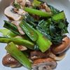 RINAの作ってみた!投稿(旨味たっぷり！【小松菜ときのこのめんつゆバターおかか炒め】)