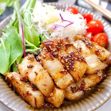 【下味冷凍】解凍後焼くだけ♪『豚バラのごま味噌漬け焼き』
