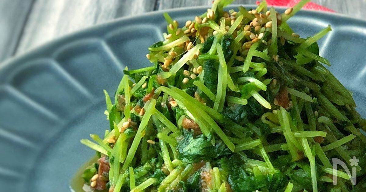 ポリ袋で簡単！＊豆苗の梅和え＊