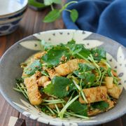 スピード副菜＊三つ葉と油揚げの味噌ごま和え