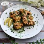 イタリアンなピーマンのイカゲソ詰め