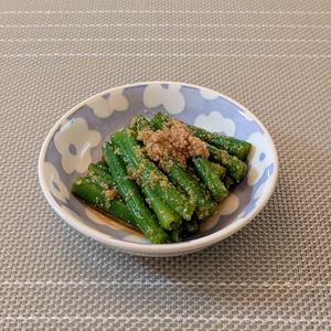 𝔂𝓾𝓶𝓲🍓の作ってみた!投稿(10分で完成！クセになる味♡いんげんのごま酢ナムル)