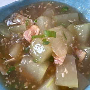 1355005の作ってみた!投稿(〖瓜とあさりベーコンのトロトロ煮〗瓜の新しい食べ方発見⭐︎)