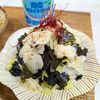 ふゆの作ってみた!投稿(ごま油風味の簡単おつまみ☆『キャベツと韓国のりの和物』)