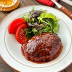 【極みの絶品ジューシーハンバーグ】肉汁じゅわっ！やわらか♡