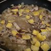 【ワンパンでコクうま】さつまいもときのこのチーズリゾットの工程3