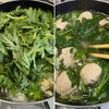 春菊と鶏だんごのぽかぽかねぎ生姜スープの工程6