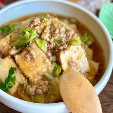 厚揚げとトロトロ白菜の☆中華風そぼろあんかけ