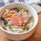 【１品で栄養満点！】豆乳ごま味噌うどん