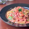 パスタの別茹で無し！海老と小松菜の濃厚トマトクリームパスタ