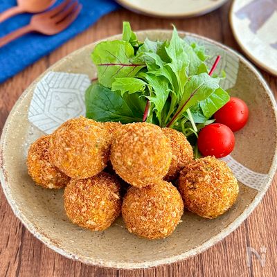 揚げずにヘルシー♩かぼちゃのコロコロコロッケ