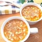一番簡単な作り方♡担々ごまスープ(包まないワンタン入り)
