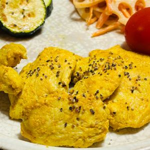 あなぼんごはんの作ってみた!投稿(【タンドリーチキン】鶏むね肉で！下味冷凍おかず♡)
