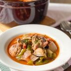 お野菜ゴロゴロたっぷりな我が家の鶏肉のトマト煮
