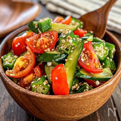夏バテ予防《夏野菜たっぷり♡中華サラダ》