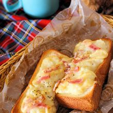 冬に嬉しい、あつあつベーコンポテトトースト