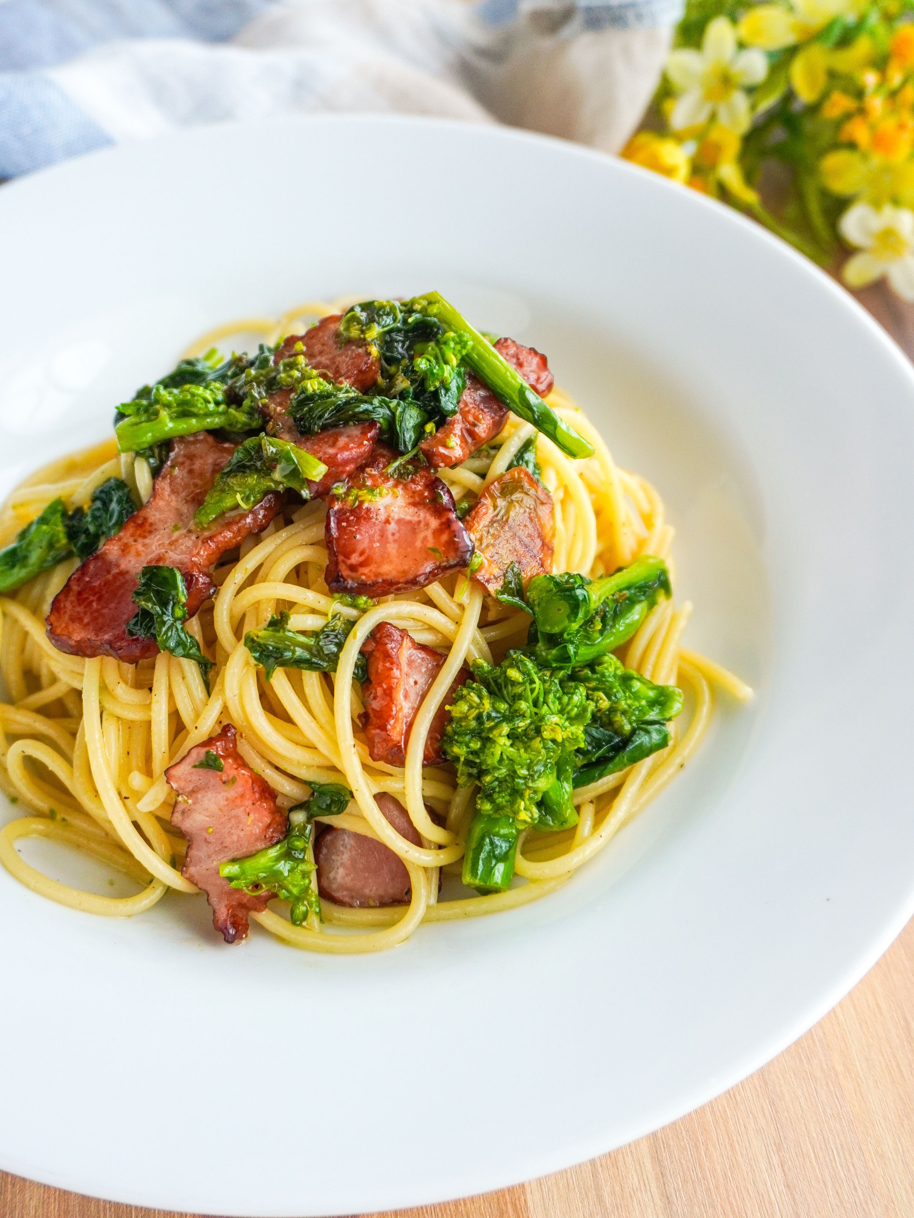 菜の花のペペロンチーノ