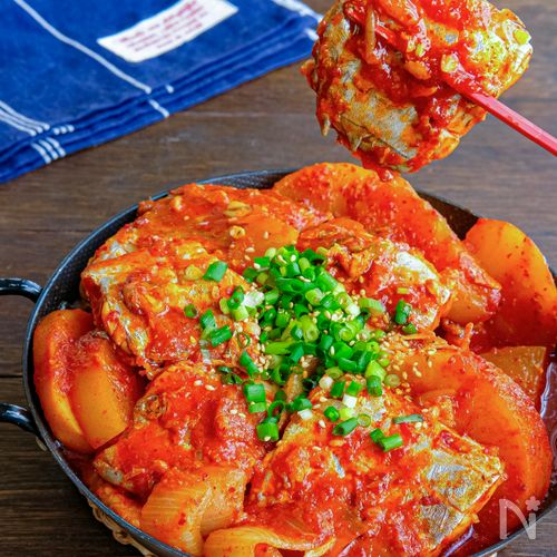 カルチジョリム(太刀魚の旨辛煮)【韓国料理】