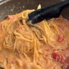 【濃厚和風トマトクリームパスタ】フライパンひとつの工程3