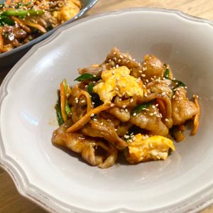 ゆかりの作ってみた!投稿(【ご飯のおかわり必須】豚肉と卵のスタミナ炒め)