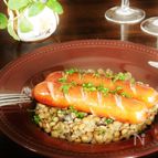 レンズ豆とソーセージの煮込み