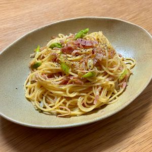 Nao★彡の作ってみた!投稿(簡単パパっとランチに♡アスパラベーコンの和風パスタ)