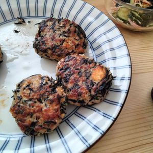 和音の作ってみた!投稿(完成まで10分!豆腐とひじきの和風バーグ)