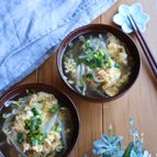 5分で完成＊もやしと卵の中華スープ