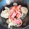 秋を感じるかぼちゃとさつまいものクリーミーグラタンの工程2