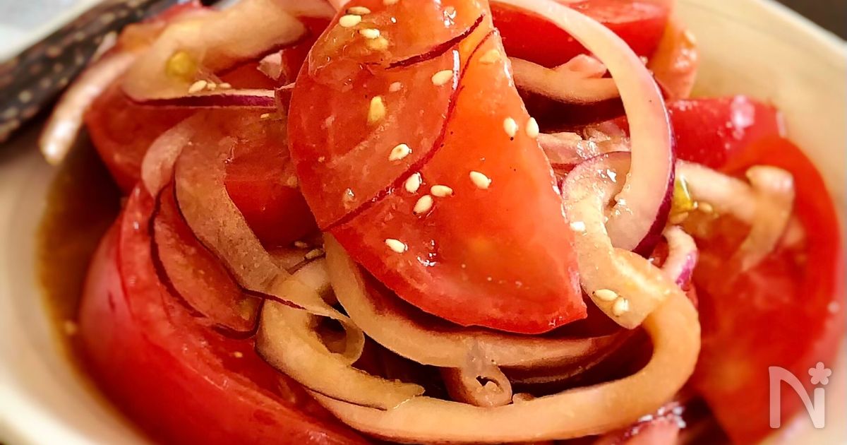 5分で作れる！【トマトとイカの中華風和え】
