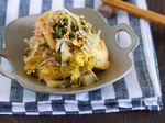 重ねて7分♪旨味凝縮♪『白菜と油揚げのじゃこポンおかか蒸し』