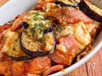 ワンパン10分♪【ベーコンとナスのチーズ焼き】