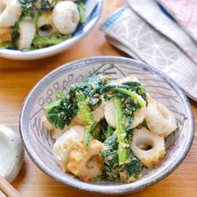 サッと1品♪『ちくわとほうれん草の胡麻和え』