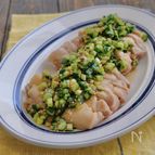 レンジで蒸し鶏のきゅうりの旨だれ