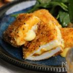 いわしみそとチーズ入り　はんぺんの香草焼き