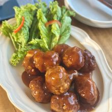 れんこん団子のとろ〜り甘酢あん【シャキふわ食感♪】