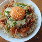 栄養満点!スタミナ豚キムチ丼