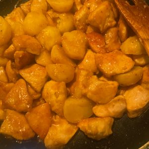 441107の作ってみた!投稿(鶏むね肉とじゃがいもの照りマヨ【ご飯がススムがっつりおかず】)