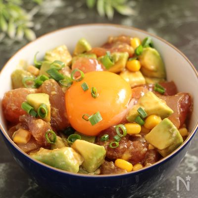 まぐろ丼 ミツカン「カンタン酢」ご飯