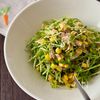 混ぜるだけ簡単!《豆苗とツナとコーンのさっぱりサラダ》