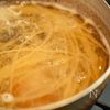 香り広がる。菜の花としらすの和風パスタの工程3