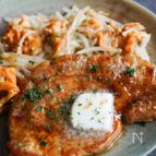 『みりん醤油バターdeポークステーキ』がっつりご飯が進む♡