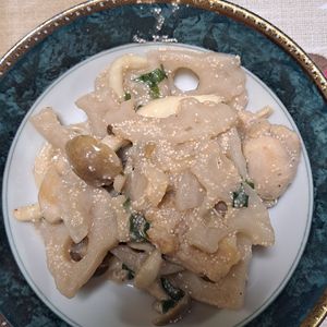 さやの作ってみた!投稿(【鶏れんこんの明太ソース炒め】ごはんがすすむ！)