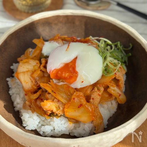 ポン酢が決めて!我が家の豚キムチ丼