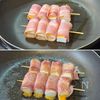 【はんぺんチーズのベーコン巻き串焼き】ふわふわ食感♡の工程3